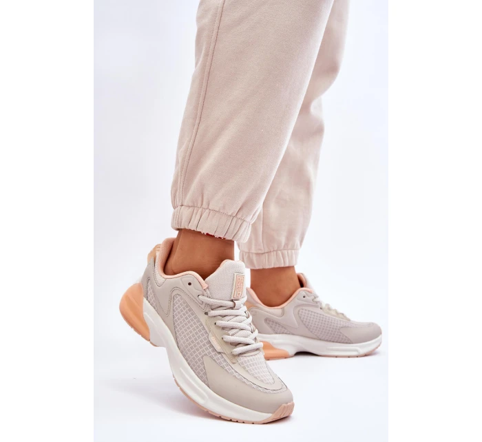 Wygodne Buty Sportowe Memory Foam System Big Star LL274336 Beżowe Wygodne Buty Sportowe Memory Foam System Big Star LL274336 Beżowe