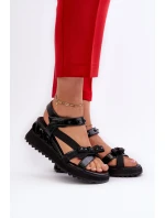 Sandały Damskie Z Kokardką D&A CR956 Czarne