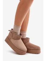 sněhule na platformě Big Star béžové model 21677565 - Big Star Shoes