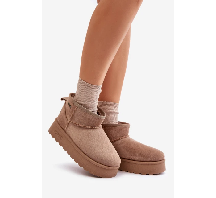 sněhule na platformě Big Star béžové model 21677565 - Big Star Shoes