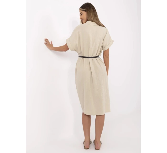 Sukienka MI SK model 21121836 beżowy - FPrice
