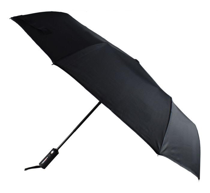 Krátky dáždnik Semiline s automatickým otváraním/zatváraním L2017-1 Black