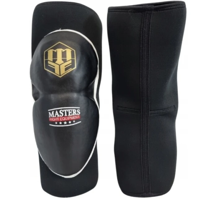 SPORT Chrániče kolen neoprenové OK-N Černá s bilou a zlatou - MASTERS