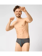 Pánske nohavičky Start Midi C2P box - HNEDÁ - SVETLÁ KOMBINÁCIA - čierna a sivá M003 - SLOGGI