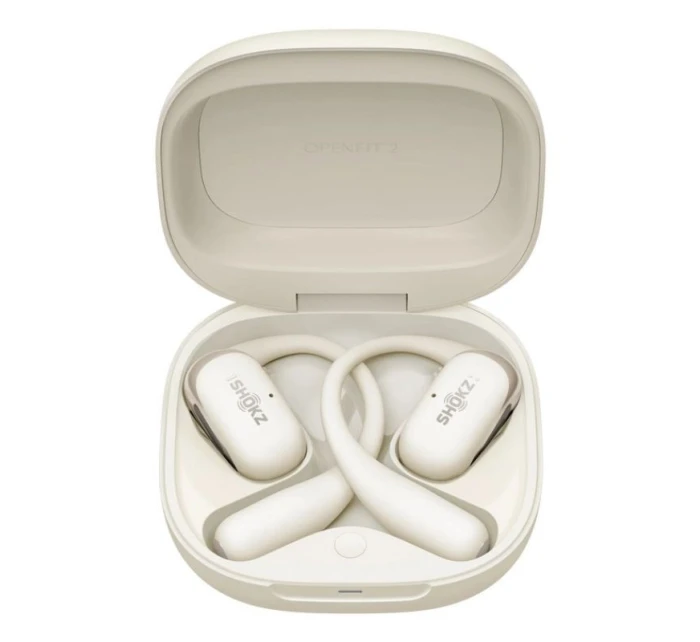 Bezdrôtové slúchadlá Shokz OpenFit 2 béžová