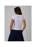 Dámské hladké tričko slim model 22276627 - 4F