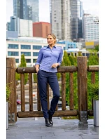 Cutter & Buck Advantage Shirt Women – blúzka s dlhými rukávmi z piqué 68.2411 antracitová melírovaná Cutter & Buck Advantage Shirt Women – blúzka s dlhými rukávmi z piqué 68.2411 antracitová melírovaná