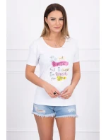 Blúzka s potlačou Perfektná biela