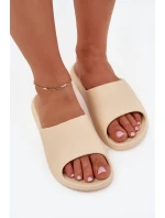 Dámské Pantofle Béžové model 21702223 - 4F