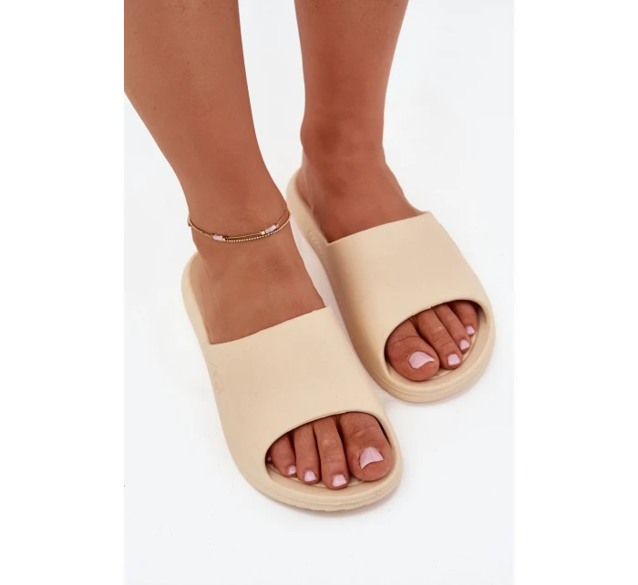 Dámské Pantofle Béžové model 21702223 - 4F