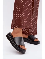 Dámské nazouváky na platformě Černé Tanelisse Dámské nazouváky na platformě Černé Tanelisse