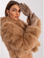 Rękawiczki AT RK model 19161951 ciemny bezowy - FPrice