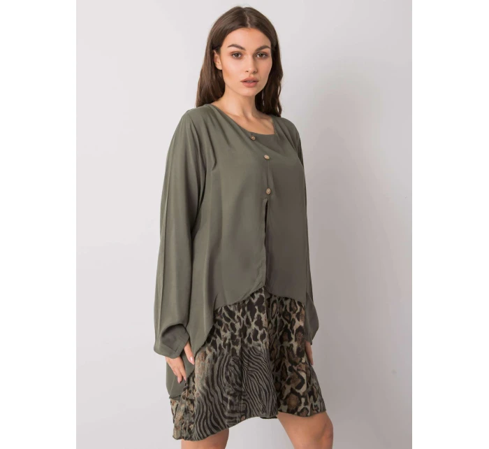 Šaty DHJ SK 21451.50 khaki