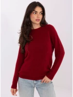 Sweter MO SW model 21766343 ciemny czerwony - FPrice Sweter MO SW model 21766343 ciemny czerwony - FPrice