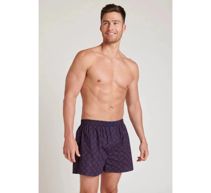 Pánske trenírky 315500 460 čierne-tm. modré s potlačou - Jockey