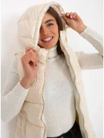 Dámská vesta NM KZ D2 model 19062140 ecru - FPrice Dámská vesta NM KZ D2 model 19062140 ecru - FPrice