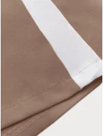 Dámske voľné nohavice v karamelovej farbe s lampášmi (764ART)