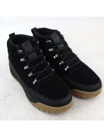 Pánské kožené trapery černé model 21905156 - Big Star Pánské kožené trapery černé model 21905156 - Big Star