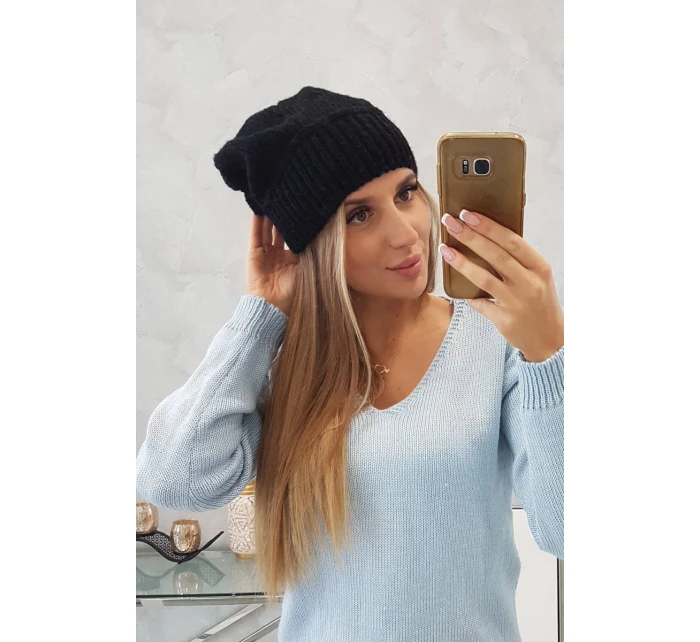 Dámska čiapka Ingrid K371 čierna Dámska čiapka Ingrid K371 čierna