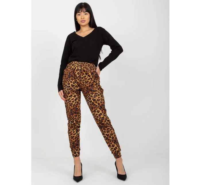 Nohavice VI SP 150.38P čierna a béžová