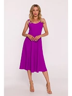 S424 Priliehavé šaty - levanduľová