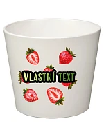 Biely keramický kvetináč s letným ovocím – veľký