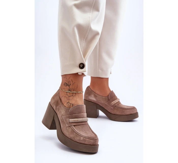 Poltopánky na podpätku model 183961 Step in style