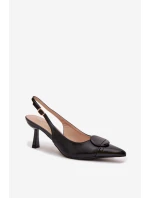 Sandále na podpätku model 225217 Krok vo veľkom štýle