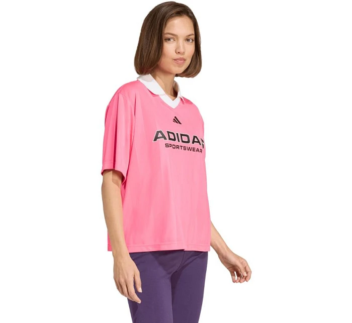 Adidas Tiro Q4 dámske tričko ružové JN2747