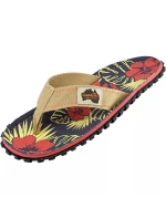 Šľapky Gumbies Islander Denim Hibiscus GU-FFISL109
