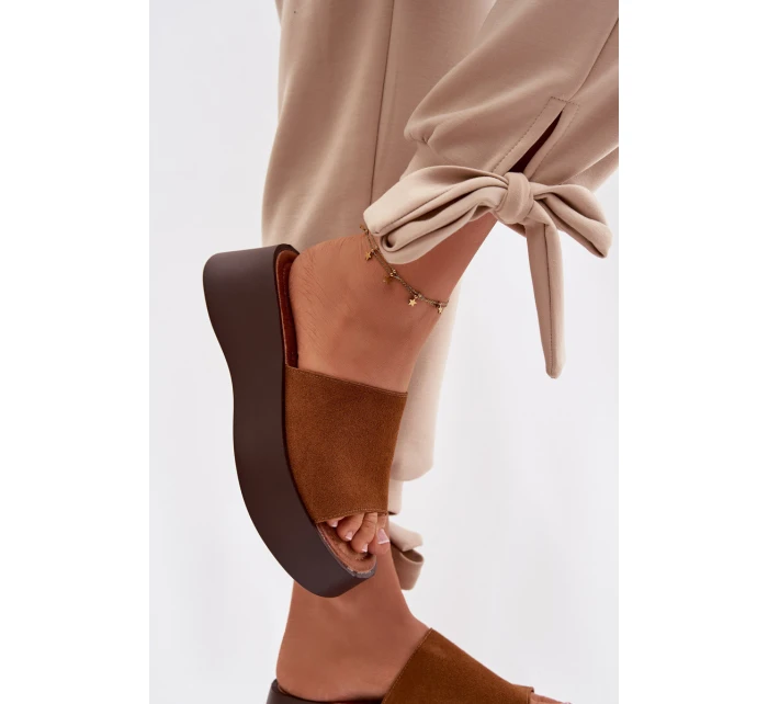 Dámské pantofle na platformě Camel Liorisse Dámské pantofle na platformě Camel Liorisse