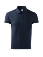 Bavlnená polokošeľa pánska tmavomodrá