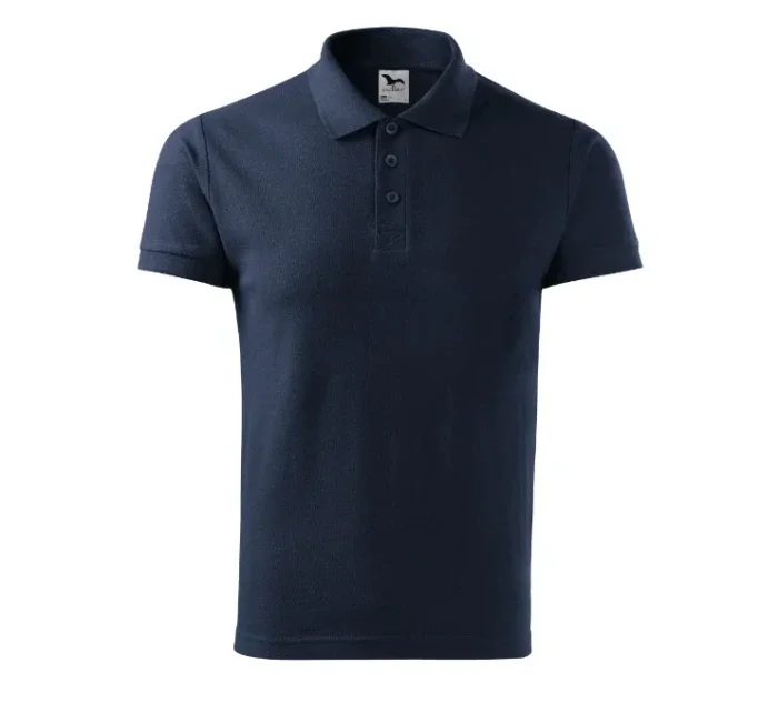 Bavlnená polokošeľa pánska tmavomodrá