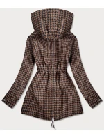 Hnedo-čierna obojstranná dámska bunda (W506) - Goodlooking