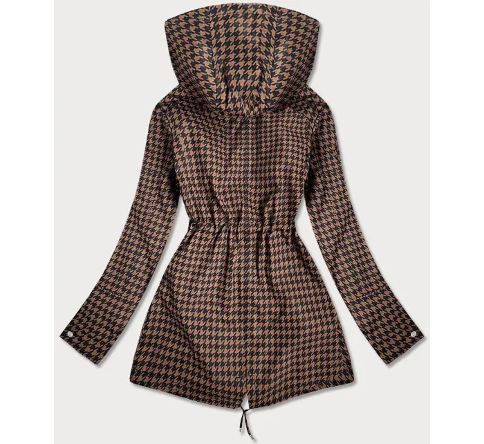 Hnedo-čierna obojstranná dámska bunda (W506) - Goodlooking