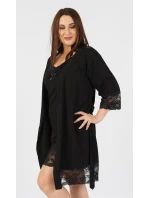 Dámský župan s noční košilí na ramínka Laura