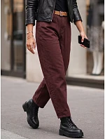Jeansy damskie z wysokim stanem mom fit z paskiem  model 22363306 - FashionStreet