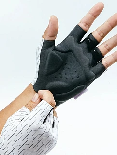 Rockbros MTB cyklistické rukavice velikost: L - bílo-černé