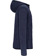 PA 365 Pánská pletená fleecová bunda s kapucí model 22423421 navy melange - Kariban ProAct PA 365 Pánská pletená fleecová bunda s kapucí model 22423421 navy melange - Kariban ProAct