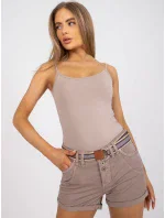 Šortky D63990Z62190K tmavo lila