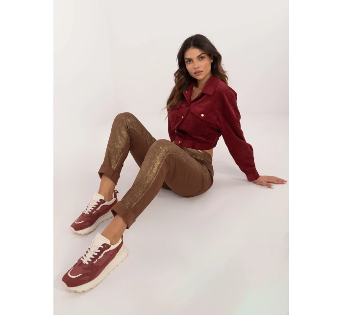 Nohavice DHJ SP 21258.32 hnedé Nohavice DHJ SP 21258.32 hnedé