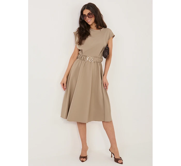 Sukienka MI SK  ciemny bezowy model 22109810 - FPrice