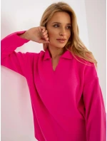Dámsky sveter LC SW 2261 .00P fluo pink - FPrice