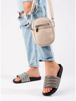 Zajímavé černé nazouváky dámské bez podpatku Zajímavé černé nazouváky dámské bez podpatku