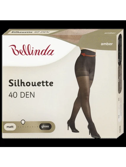 SILHOUETTE 40 DEN tvarovacie pančuchy bez zosilneného sedu - BELLINDA - jantárové