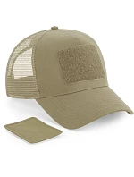 Beechfield B 641 5-panelová čiapka s kšiltom „Removable Patch Trucker“ 53.0641 púštna piesková Beechfield B 641 5-panelová čiapka s kšiltom „Removable Patch Trucker“ 53.0641 púštna piesková
