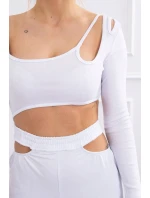 Sada s halenkou top bílá Sada s halenkou top bílá