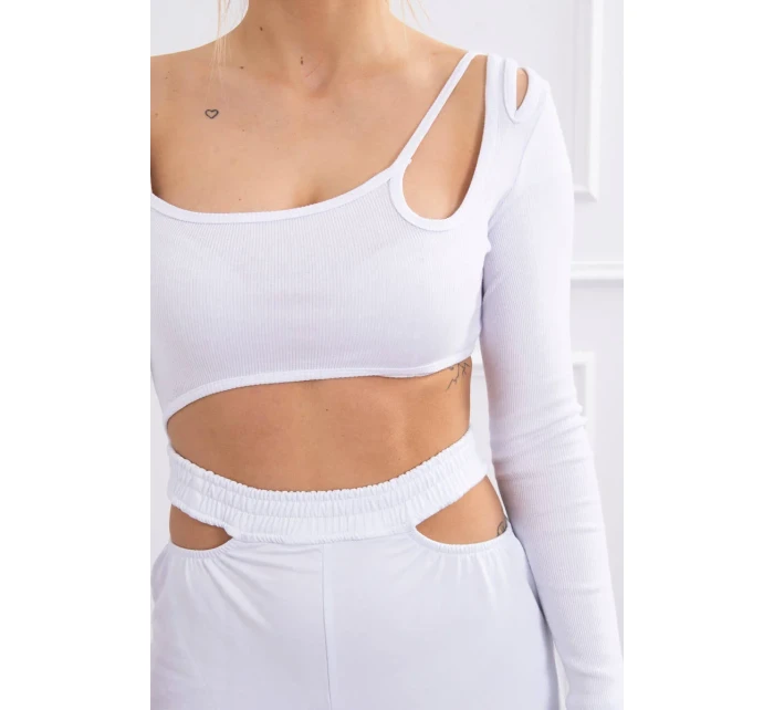 Sada s halenkou top bílá Sada s halenkou top bílá