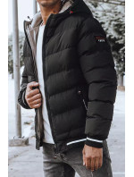 Obojstranná čierna pánska zimná bunda Dstreet veľkosť: TX4197