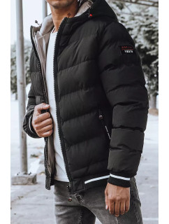 Obojstranná čierna pánska zimná bunda Dstreet veľkosť: TX4197